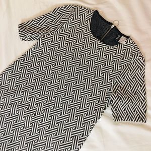 h&m divided short sleeve dress